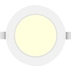 Foto van Led downlight pro - aigi trinko - inbouw rond 6w - warm wit 3000k - mat wit - kunststof - ø118mm