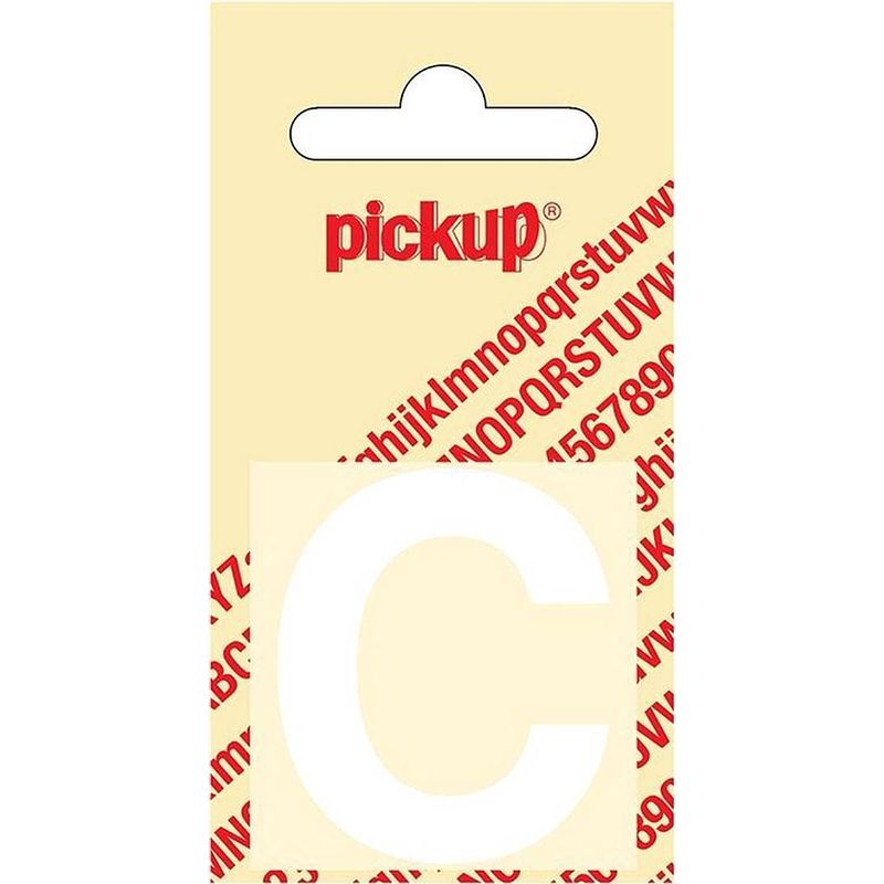 Foto van Plakletter helvetica 40 mm sticker witte letter c