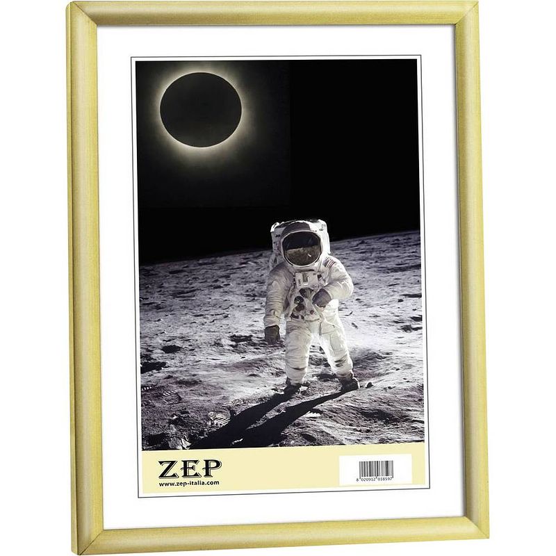 Foto van Zep - kunststof fotolijst ""new easy"" goud voor foto formaat 10x15 - kg1