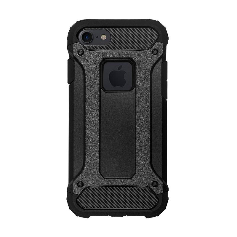 Foto van Bmax classic armor phone case iphone 8 - black/zwart