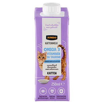 Foto van Jumbo kattenmelk met omega 3 250ml