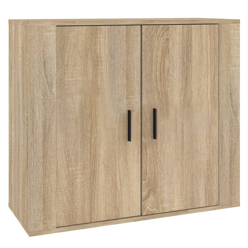 Foto van Vidaxl dressoir 80x33x70 cm bewerkt hout sonoma eikenkleurig