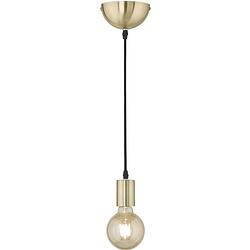 Foto van Trio hanglamp koord 150 cm e27 staal 60w goud