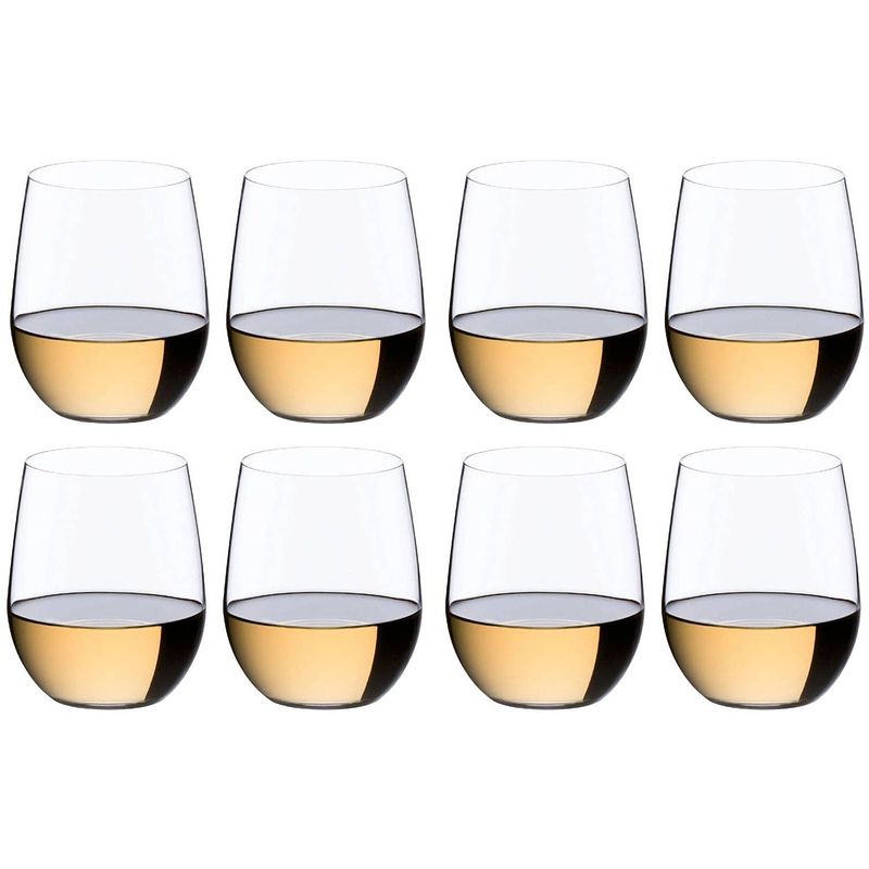 Foto van Riedel witte wijnglazen o wine - viognier / chardonnay - 8 stuks