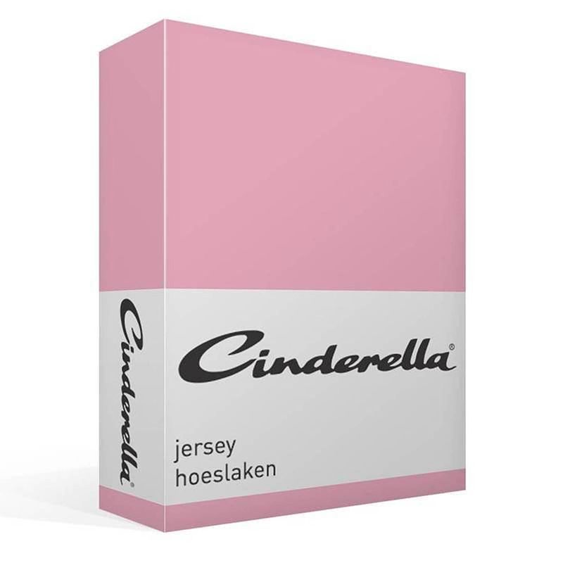 Foto van Cinderella jersey hoeslaken - 100% gebreide jersey katoen - lits-jumeaux (160x210/220 cm) - candy