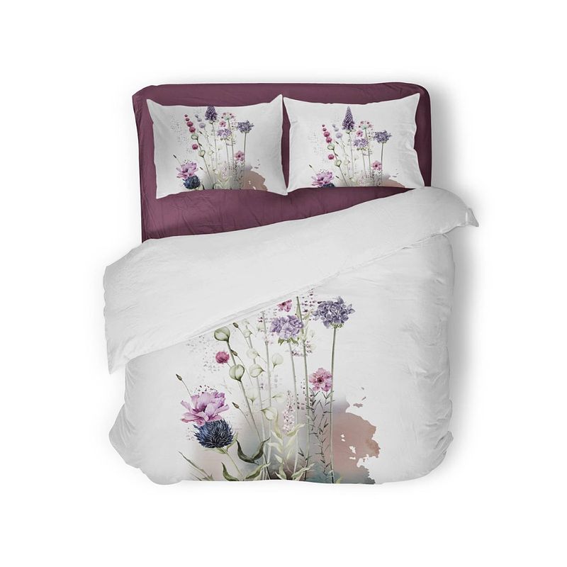 Foto van Eleganzzz dekbedovertrek micropercal wild flower - multi 200x200/220cm