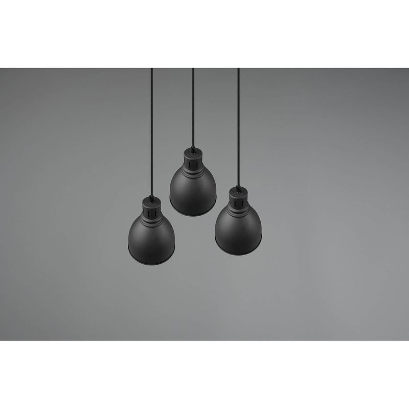 Foto van Industriële hanglamp henley - metaal - zwart