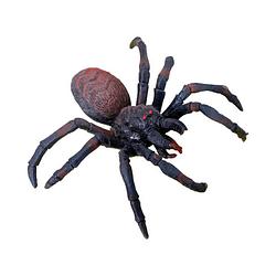 Foto van Chaks nep spin 15 cm - zwart/bruin - stretchy tarantula - horror/griezel thema decoratie beestjes - feestdecoratievoorwe