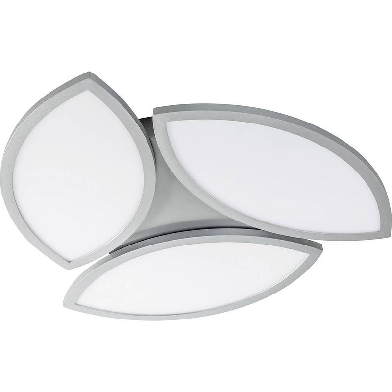 Foto van Wofi 9486.03.70.8680 kirk 3flg led-plafondlamp 25 w zilver