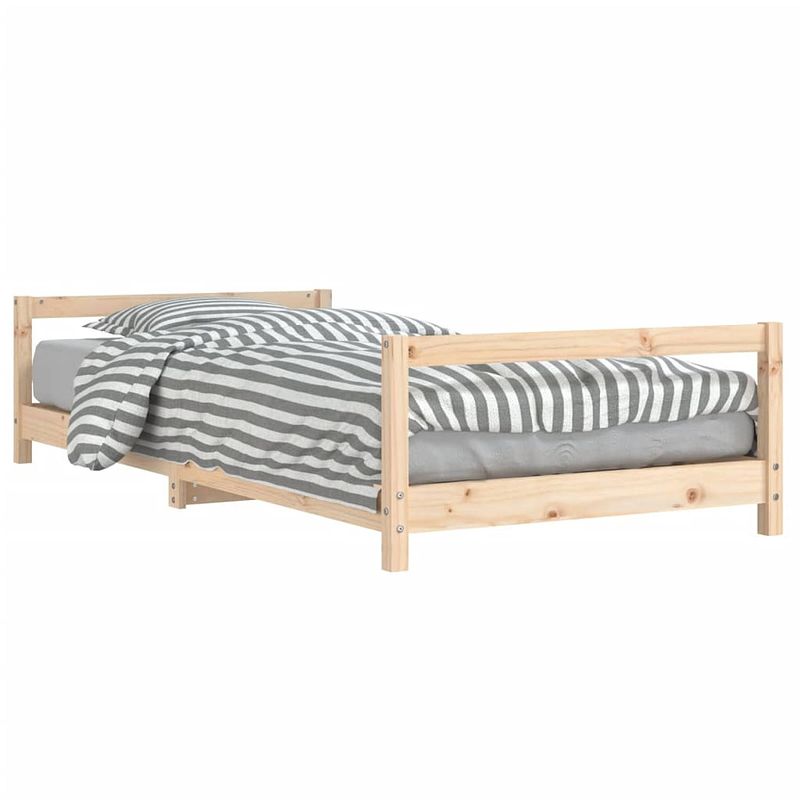 Foto van Vidaxl kinderbedframe 90x200 cm massief grenenhout