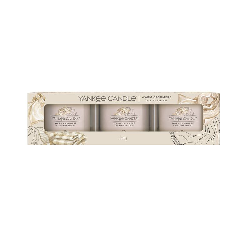 Foto van Yankee candle giftset warm cashmere - 3 stuks