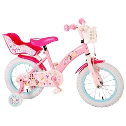 Foto van Disney meisjesfiets princess 14 inch 25 cm meisjes terugtraprem roze