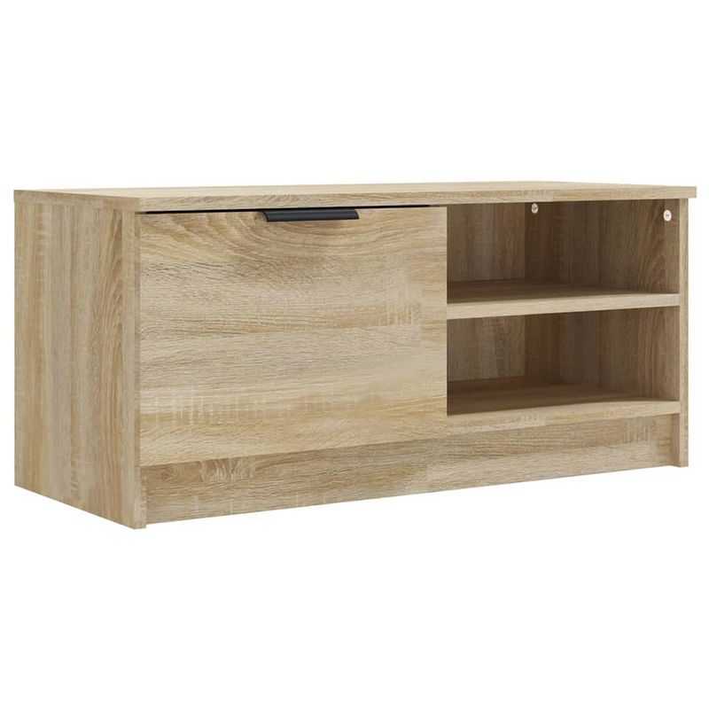 Foto van The living store tv-meubel sonoma eiken - 80 x 35 x 36.5 cm - praktisch en stijlvol