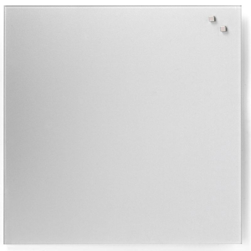 Foto van Naga - magnetisch glasbord - zilver - 45 x 45 cm - geschikt voor whiteboard markers