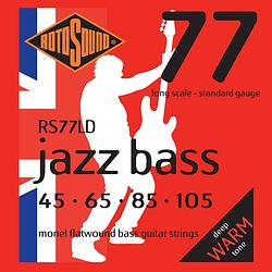 Foto van Rotosound 77ld jazz bass 77 set 4-snarige basgitaarsnaren 45-105