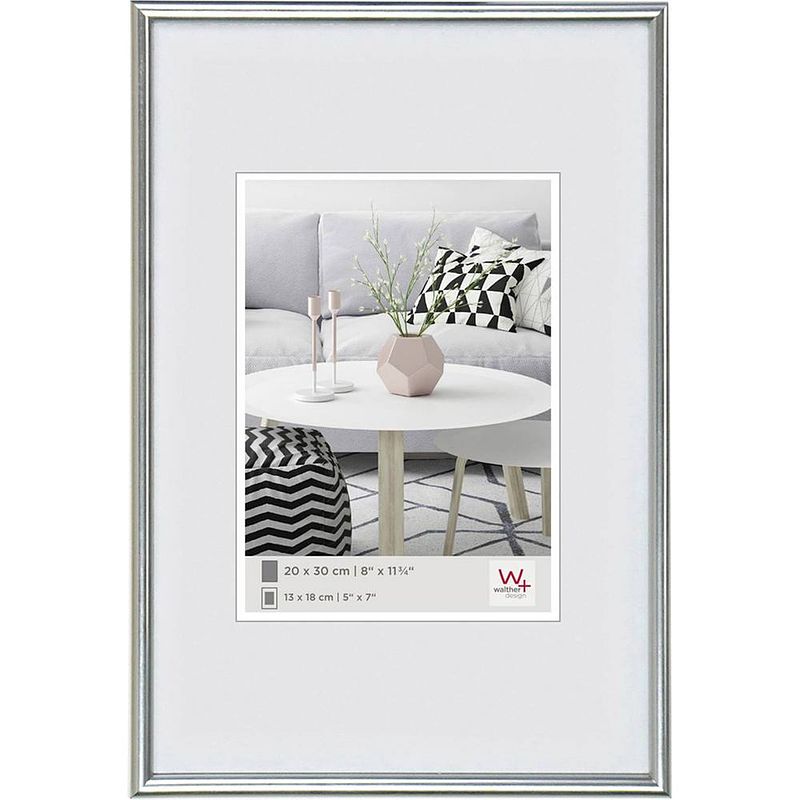 Foto van Walther+ design ks030h wissellijst papierformaat: 20 x 30 cm zilver