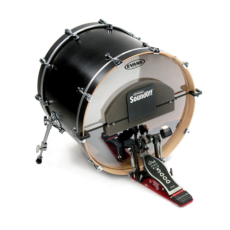 Foto van Evans so-bass soundoff dempmat voor bassdrum