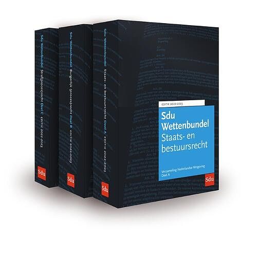 Foto van Sdu wettenbundel 2022-2023 (set a drie delen) - a.l.m. keirse, m.l. van emmerik - paperback (9789012408080)