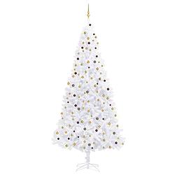 Foto van Vidaxl kunstkerstboom met led's en kerstballen 300 cm wit