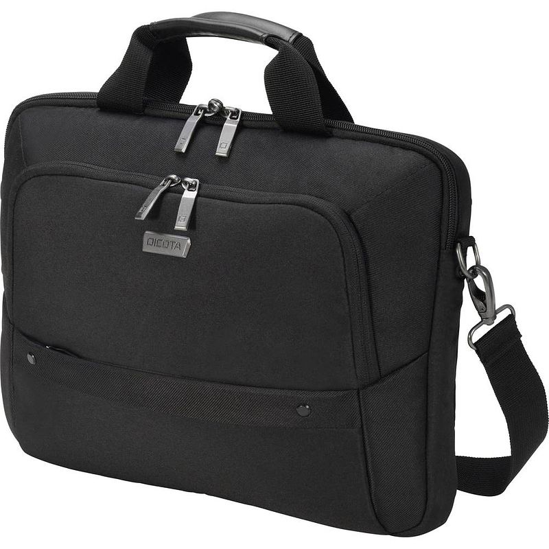 Foto van Dicota laptoptas eco slim case select 12-14.1 geschikt voor max. (laptop): 35,8 cm (14,1) zwart