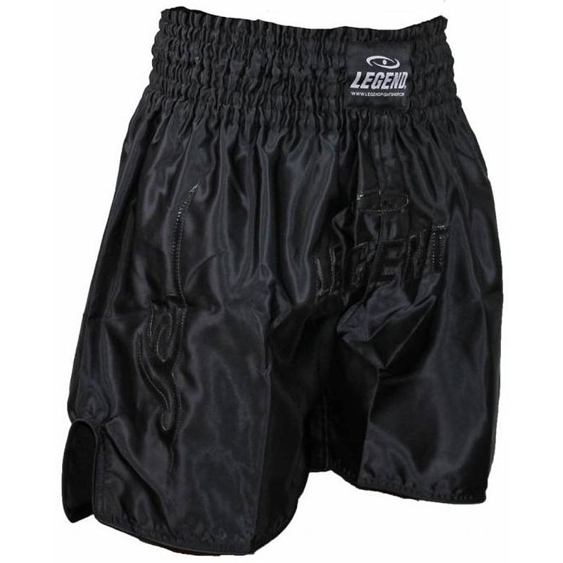 Foto van Legend sports logo (kick)boksshort zwart maat xxs