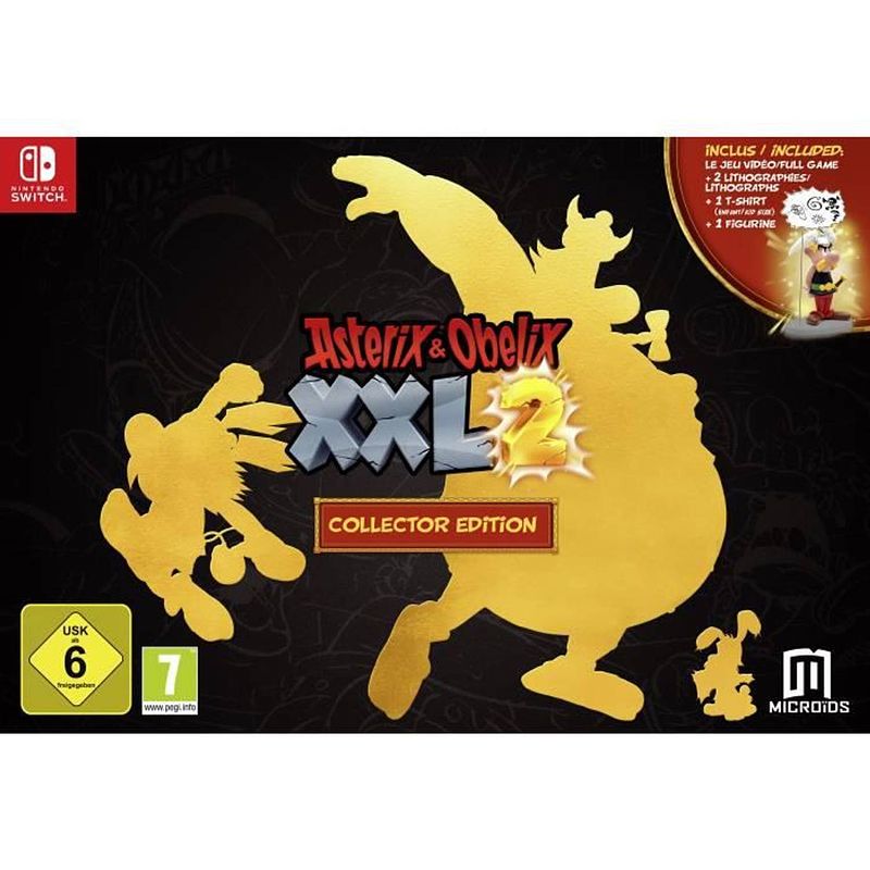 Foto van Just for games - asterix & obelix xxl 2 collector's edition ze zijn gek op deze galliërs game switch