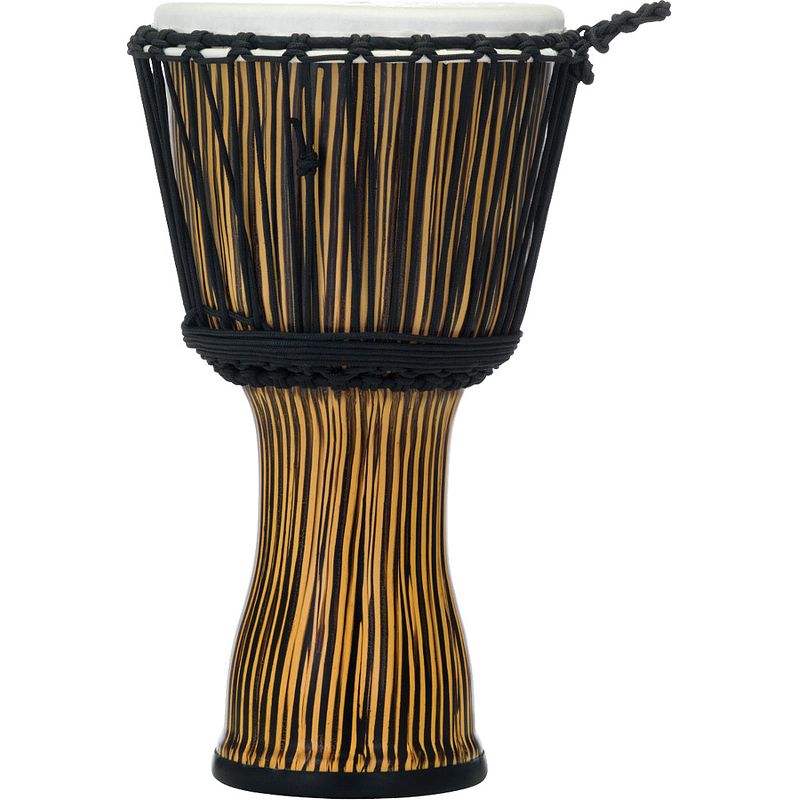 Foto van Pearl pbjvr-10/698 rope tuned djembe zebra grass 10 inch