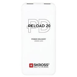 Foto van Skross reload 20 pd powerbank 20000 mah li-ion wit statusweergave