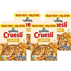 Foto van Quaker cruesli luchtig voordeelverpakking 4 x 775gr bij jumbo