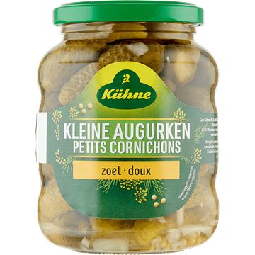 Foto van Kuhne kleine augurken zoet 190g bij jumbo