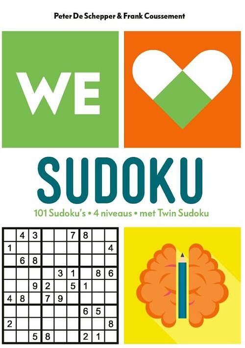 Foto van We love sudoku - frank coussement, peter de schepper - paperback (9789464290141)