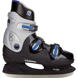 Foto van Nijdam ijshockeyschaatsen hardboot unisex zwart/blauw maat 41