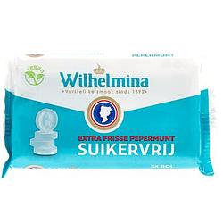 Foto van Wilhelmina extra frisse pepermunt suikervrij 3 x 37g bij jumbo