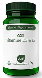 Foto van Aov 421 vitamine d3 & k2 vegacaps