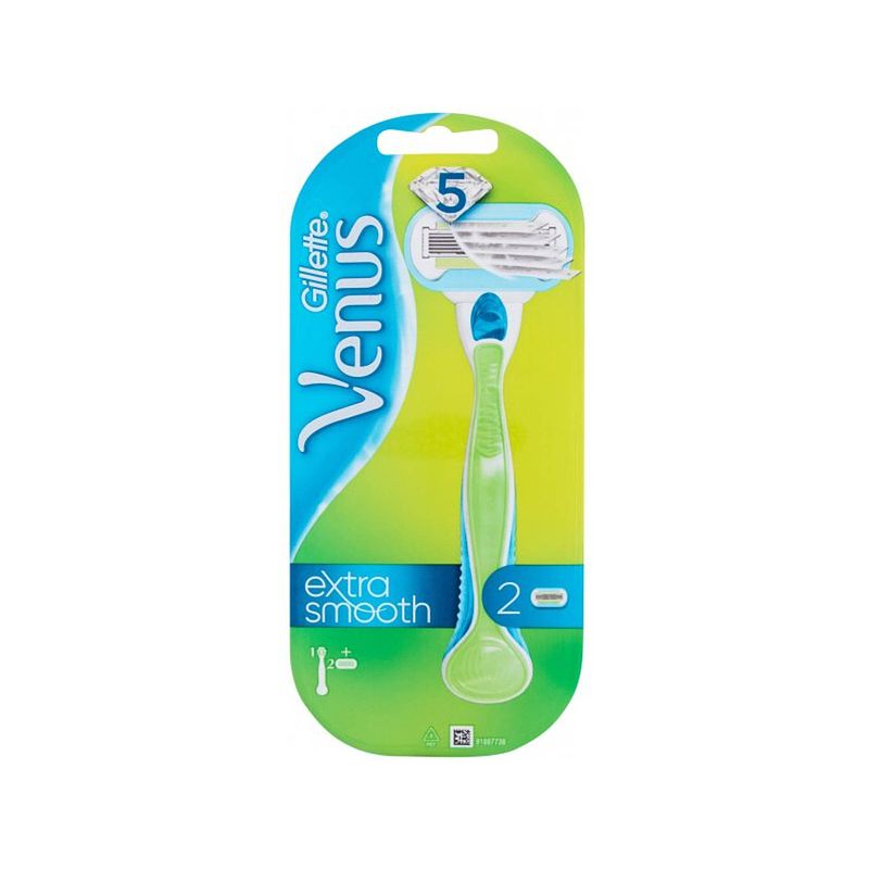 Foto van Gillette venus extra smooth - houder + 2 mesjes