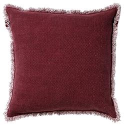 Foto van Dutch decor burto - kussenhoes van katoen merlot 45x45 cm - rood - rood