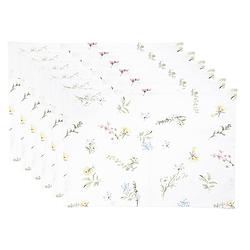 Foto van Haes deco - set van 6 placemats - 48x33 cm - 100% katoen - happy florals