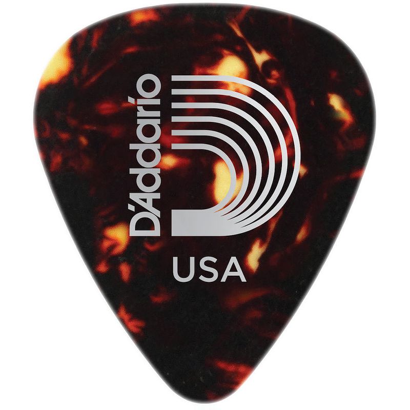 Foto van D'saddario 1csh2-10 shell color celluloid plectra 10 pack light