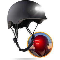 Foto van R2b® fietshelm voor volwassenen met led-verlichting - maat l - 58-61 cm - fiets helm voor dames en heren