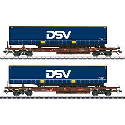 Foto van Märklin 047111 zakwagen dsv van aae cargo ag, set van 2 stuks