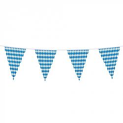 Foto van Boland vlaggenlijn 10 meter polyester wit/blauw