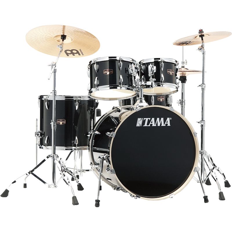 Foto van Tama ip52h6w-hbk imperialstar 5-delige drumkit hairline black