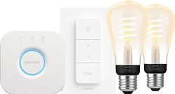 Foto van Philips hue filament white ambiance edison 2-pack startpakke