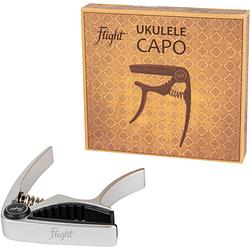 Foto van Flight fc-sv ukulele capo silver - capo voor ukelele zilver