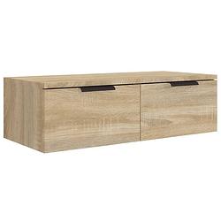 Foto van Vidaxl wandkast 68x30x20 cm bewerkt hout sonoma eikenkleurig