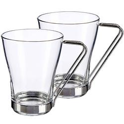 Foto van Set van 6x stuks theeglazen/koffieglazen 240 ml - koffie- en theeglazen