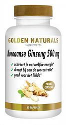 Foto van Golden naturals koraanse ginseng capsules