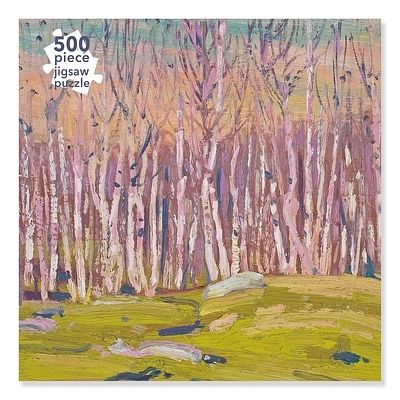 Foto van Adult jigsaw puzzle tom thomson: silver birches (500 pieces) - puzzel;puzzel (9781839644597)