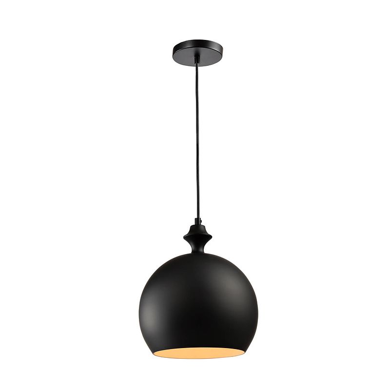 Foto van Quvio hanglamp rond zwart - quv5109l-black