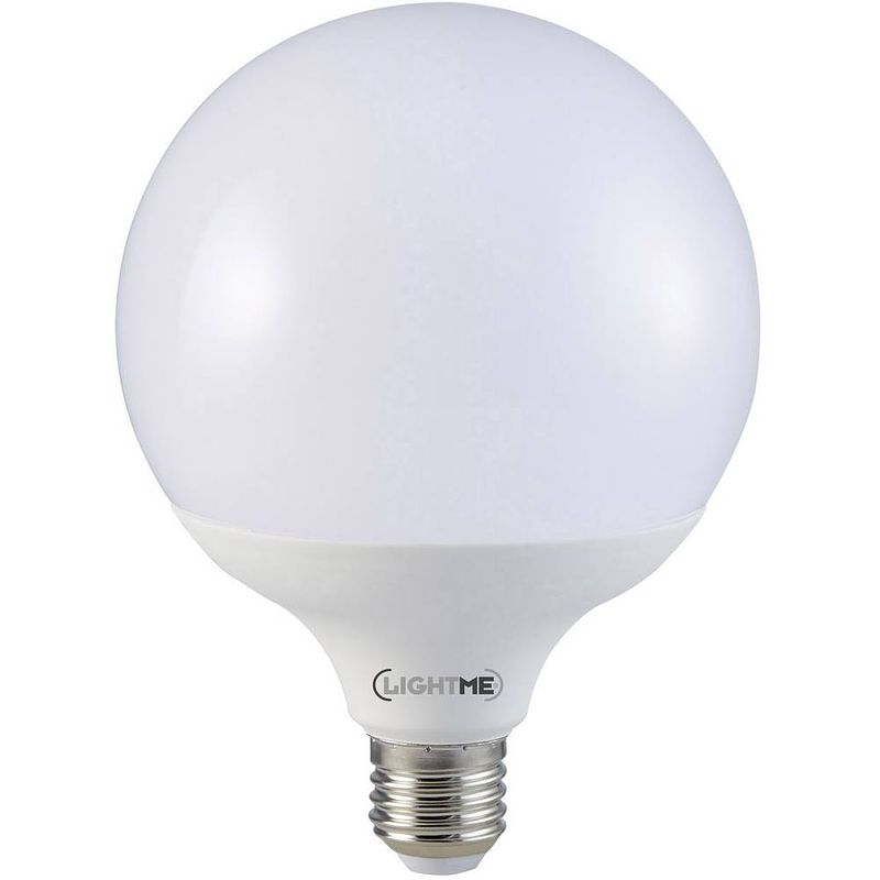 Foto van Lightme lm85270 led-lamp energielabel f (a - g) e27 bol 12 w = 75 w warmwit (ø x l) 95 mm x 129 mm 1 stuk(s)